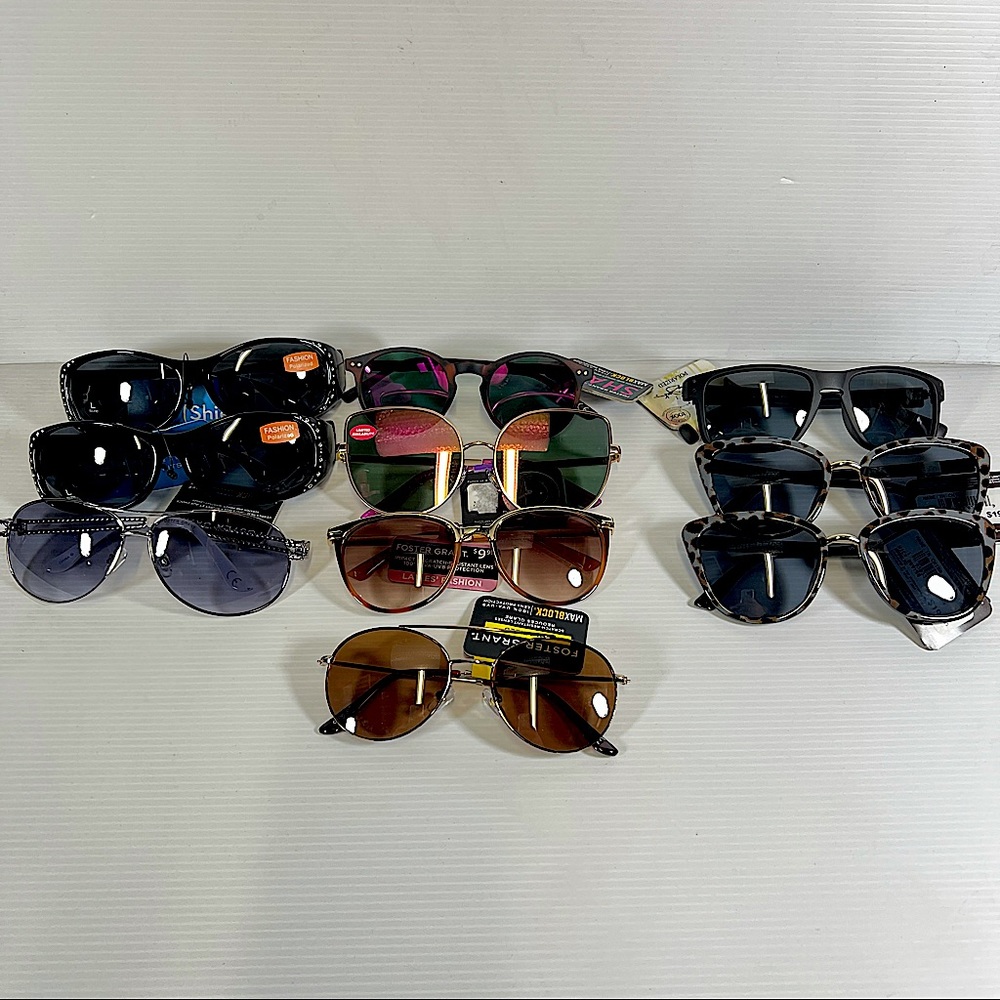*BRAND NEW* Lot of 10 variety Foster Grant sunglasses